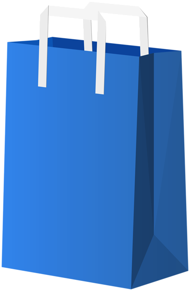 This png image - Blue Gift Bag Deco PNG Clipart, is available for free download