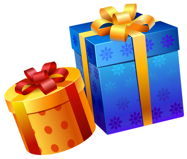 This png image - Blue Yellow Present Boxes PNG Clipart, is available for free download
