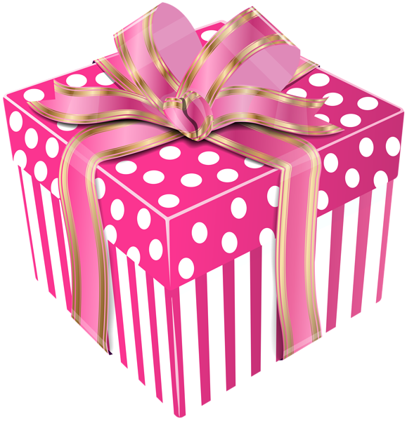 This png image - Cute Pink Gift Box Transparent PNG Clip Art Image, is available for free download