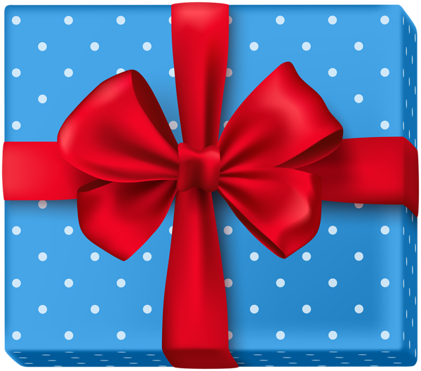 This png image - Dotted Gift Box Blue PNG Clip Art Image, is available for free download