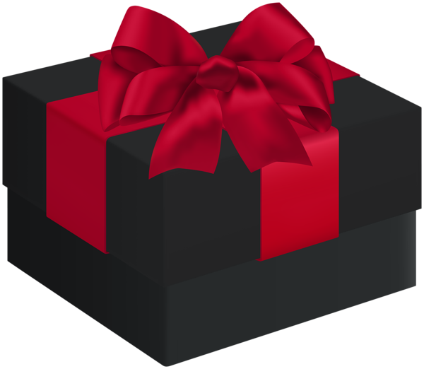 This png image - Gift Box Black Transparent Clipart, is available for free download