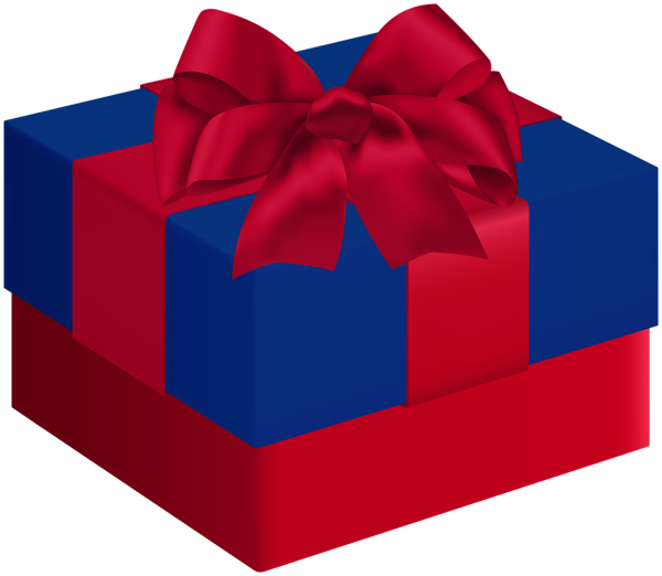 This png image - Gift Box Blue Red Transparent Clipart, is available for free download