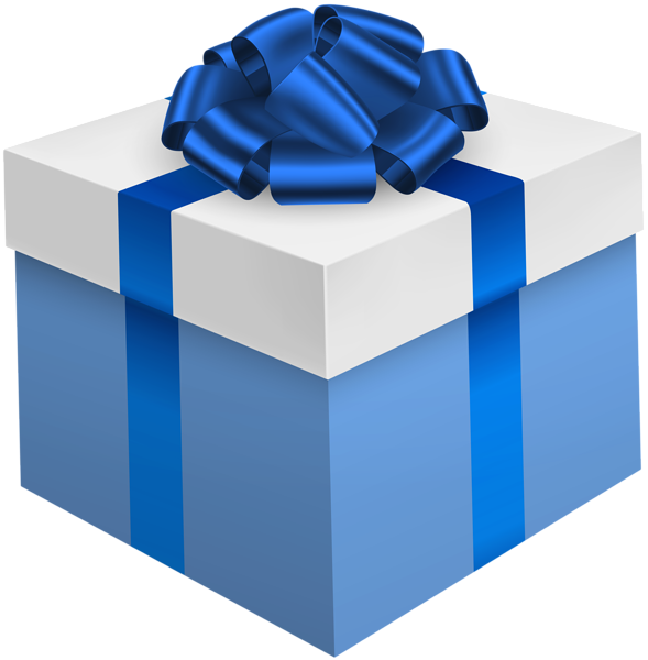 Gift Box Blue White PNG Clipart | Gallery Yopriceville - High-Quality ...