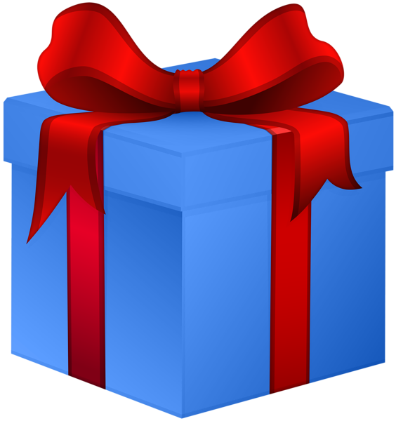 This png image - Gift Box Blue with Red Bow PNG Clipart, is available for free download
