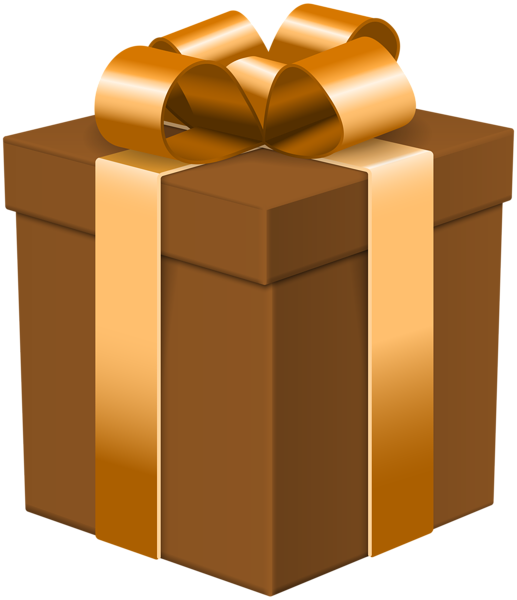 This png image - Gift Box Brown Transparent Clip Art Image, is available for free download