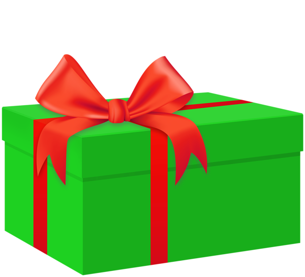 This png image - Gift Box Green Red Bow PNG Clipart, is available for free download