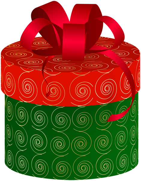 This png image - Gift Box Green Red PNG Clip Art Image, is available for free download