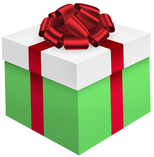 This png image - Gift Box Green Red PNG Clipart, is available for free download