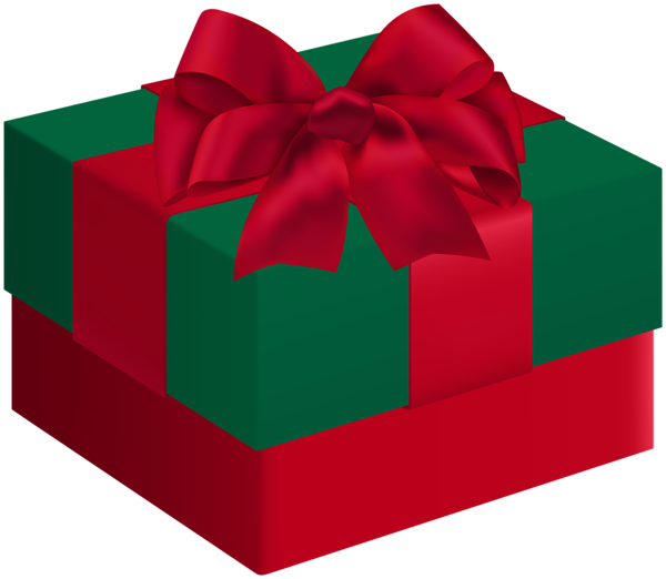 This png image - Gift Box Green Red Transparent Clipart, is available for free download