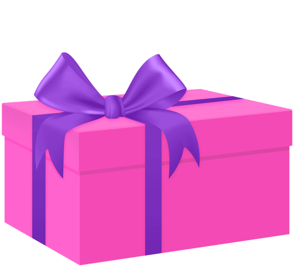 This png image - Gift Box Pink Purple Bow PNG Clipart, is available for free download