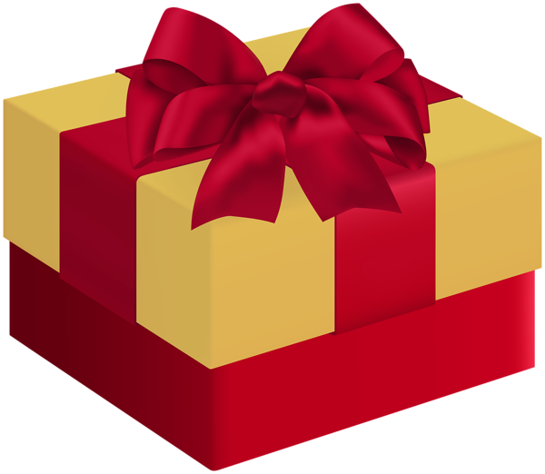 This png image - Gift Box Yellow Red Transparent Clipart, is available for free download