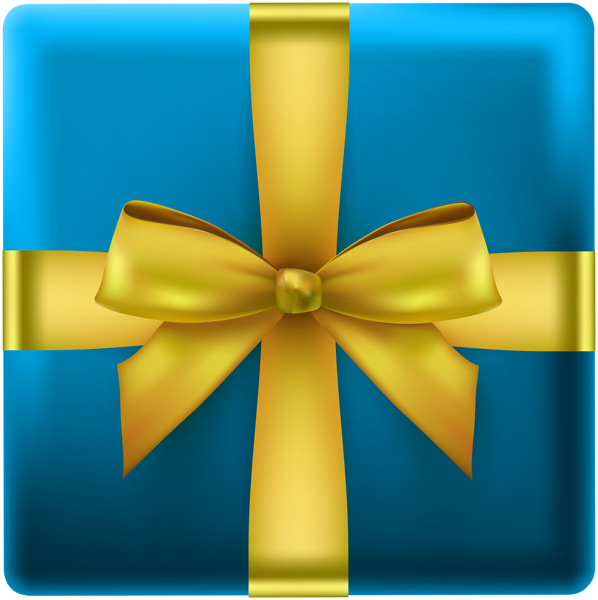This png image - Gift Box from Above Blue PNG Clip Art Image, is available for free download