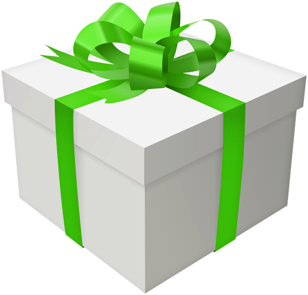 This png image - Gift Box with Green Bow PNG Clip Art Image, is available for free download