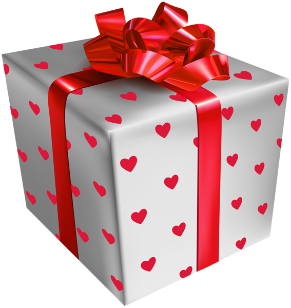 This png image - Gift Box with Hearts Transparent Clip Art Image, is available for free download