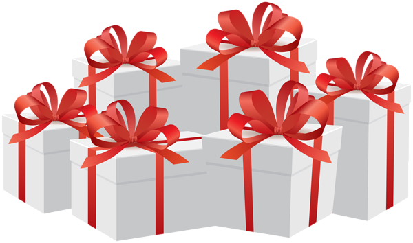 This png image - Gift Boxes White Clip Art Image, is available for free download
