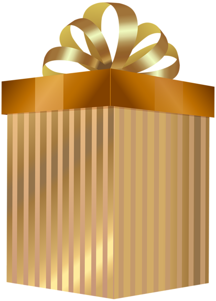 This png image - Gold Gift Box Transparent PNG Clip Art, is available for free download