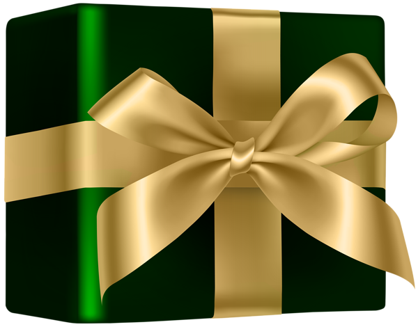 This png image - Green Gold Gift PNG Clipart, is available for free download