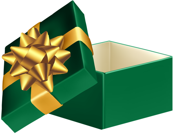 This png image - Green Open Gift Box PNG Clip Art Image, is available for free download