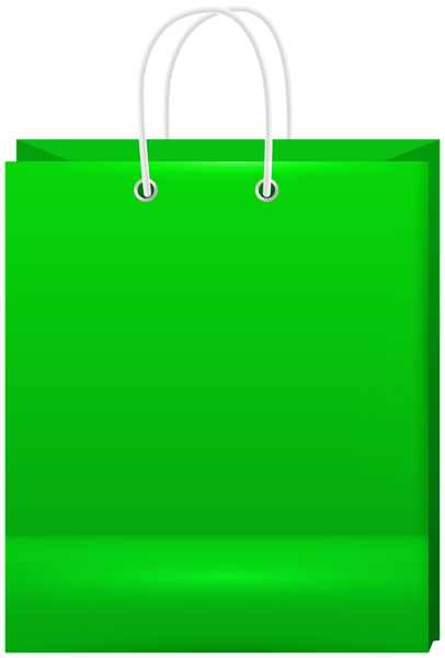 This png image - Green Shoping Bad PNG Clipart, is available for free download