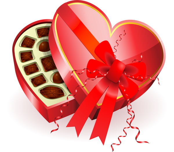 This png image - Large Heart Chocolates Box Clipart, is available for free download
