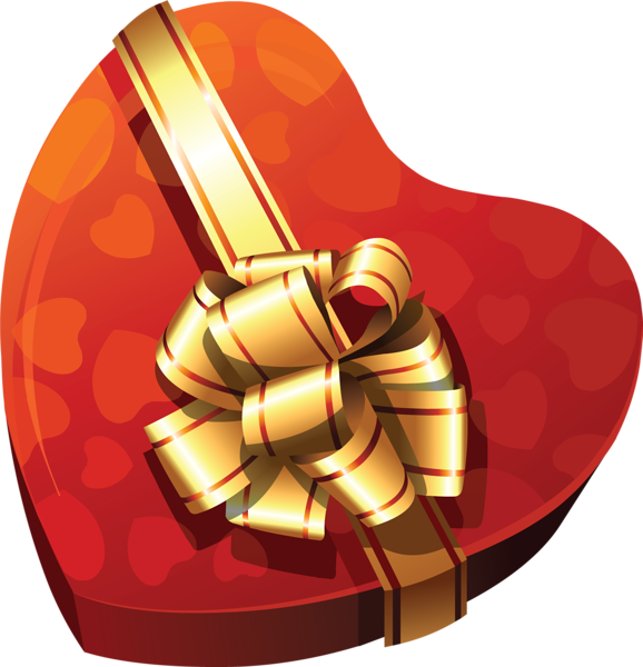 This png image - Large Heart Gift Box Clipart, is available for free download