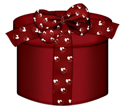 This png image - Large Red Round Gift Box Clipart, is available for free download