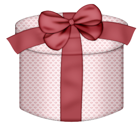 This png image - Pink Hearts Round with Red Bow Gift Box PNG Clipart, is available for free download