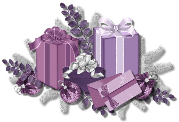 This png image - Pink and Purple Presents, is available for free download