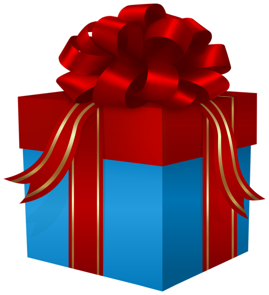 This png image - Present Box Blue Red PNG Clipart, is available for free download
