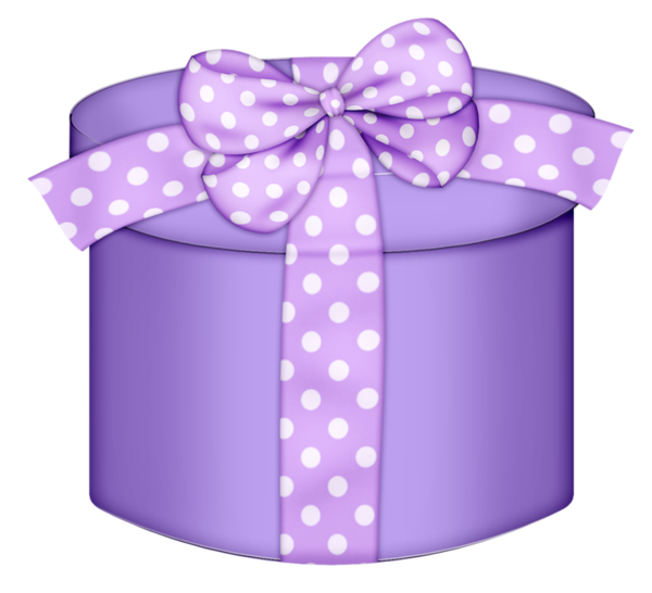 This png image - Purple Round Gift Box PNG Clipart, is available for free download