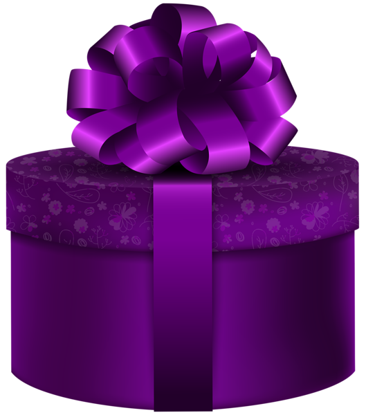 Purple Round Gift PNG Clip Art Image | Gallery ...