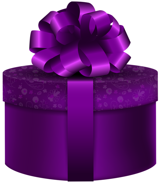 This png image - Purple Round Gift PNG Clip Art Image, is available for free download