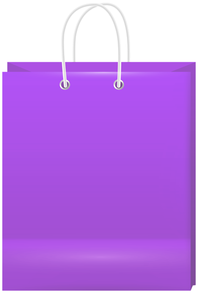 This png image - Purple Shoping Bad PNG Clipart, is available for free download