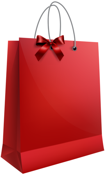 This png image - Red Gift Bag with Bow PNG Clip Art Image, is available for free download