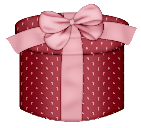 This png image - Red Hearts Round Gift Box PNG Clipart, is available for free download