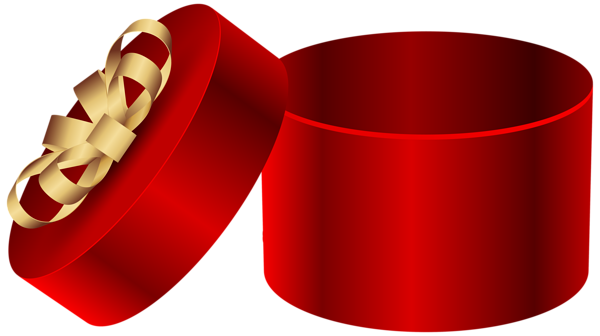 Red Open Round Gift Box PNG Clipart Image | Gallery ...