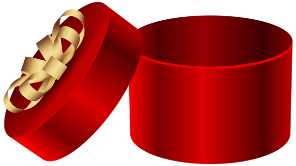 This png image - Red Open Round Gift Box PNG Clipart Image, is available for free download