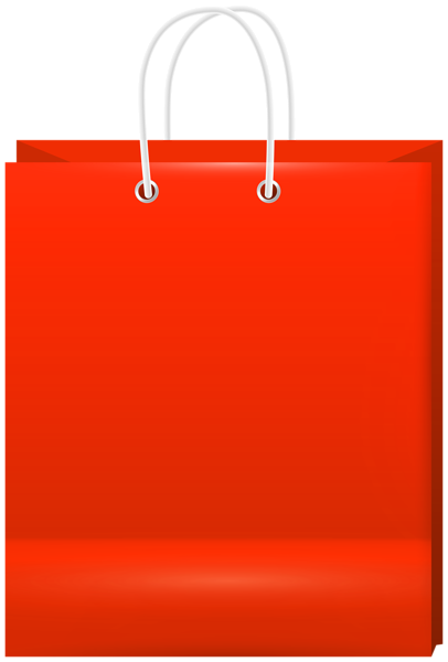 This png image - Red Shoping Bad PNG Clipart, is available for free download