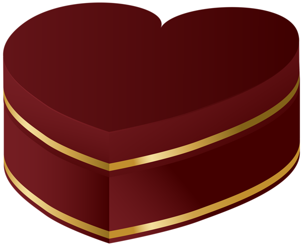 This png image - Red and Gold Heart Gift PNG Clipart Image, is available for free download