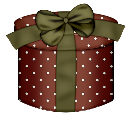 This png image - Round Gift Box with Gren Bow Clipart, is available for free download