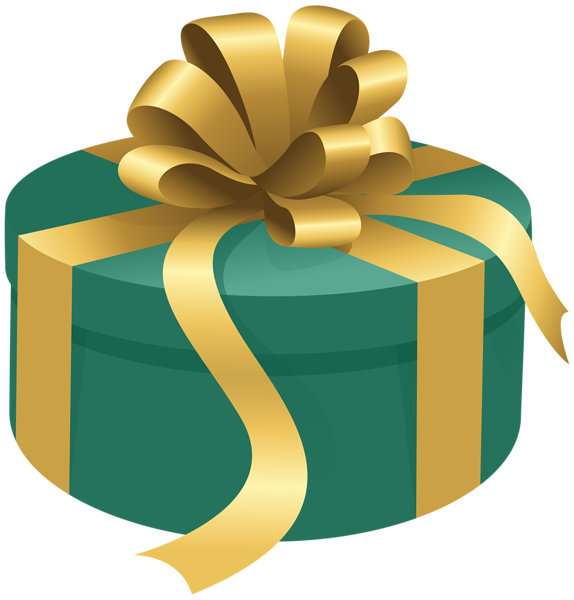 This png image - Round Gift Green PNG Transparent Clipart, is available for free download