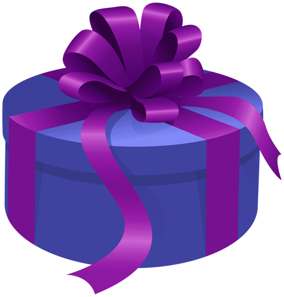 This png image - Round Gift Purple PNG Transparent Clipart, is available for free download