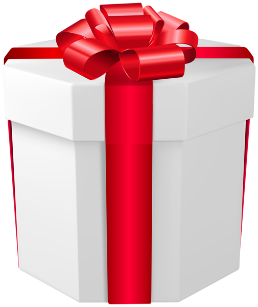 This png image - White Gift Box with Red Bow PNG Clipart, is available for free download