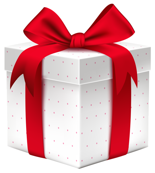 This png image - White Gift Box with Red Bow PNG Image, is available for free download