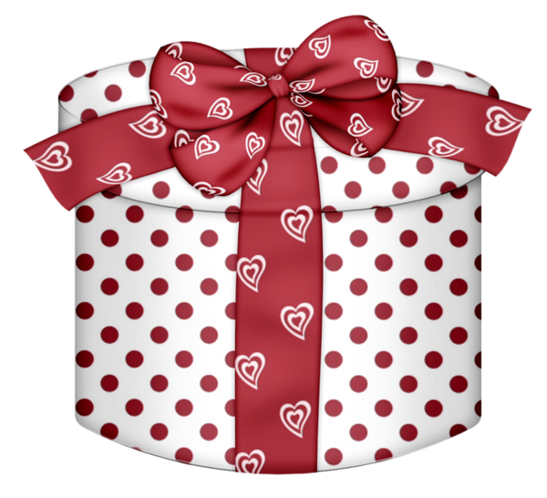 This png image - White Round Gift Box white Red Heart PNG Clipart, is available for free download