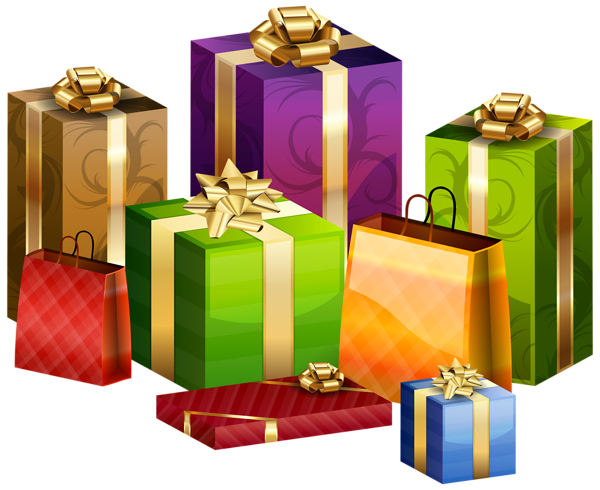 This png image - Wrapped Gifts Transparent PNG Clip Art Image, is available for free download