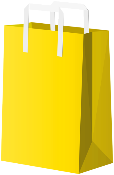 This png image - Yellow Gift Bag Deco PNG Clipart, is available for free download