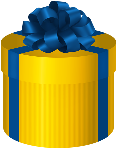 This png image - Yellow Round Gift Box PNG Clipart, is available for free download