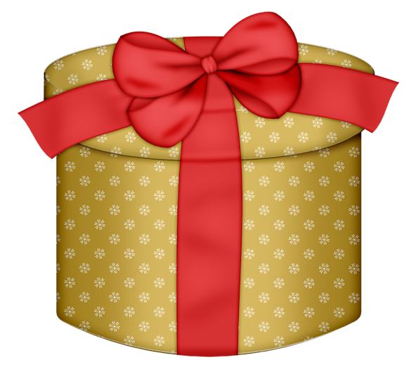 This png image - Yellow Round Gift Box with Red Bow PNG Clipart, is available for free download