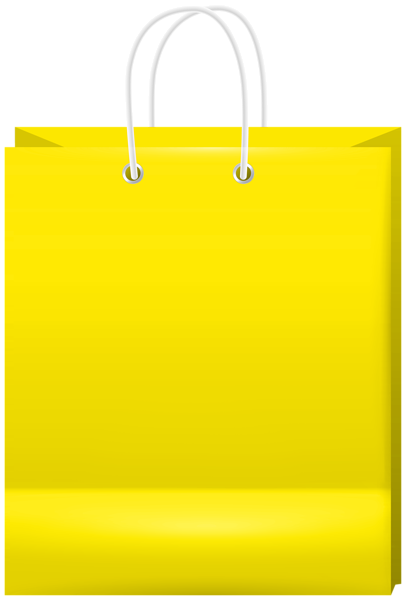 This png image - Yellow Shoping Bad PNG Clipart, is available for free download
